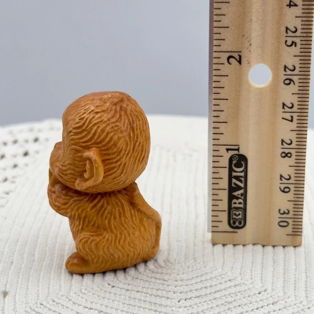Miniature wooden animal handcrafted Monkey